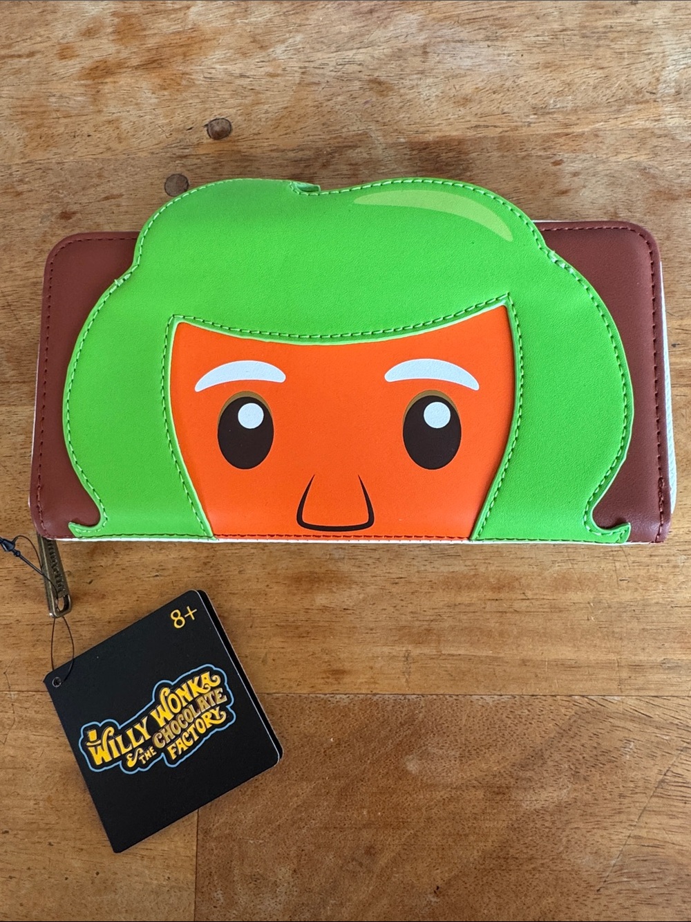 Loungefly Oompa Loompa Willy Wonka + the Chocolate Factory Hard Tag Wallet NWT